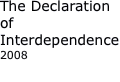 The Declaration of Interdependence